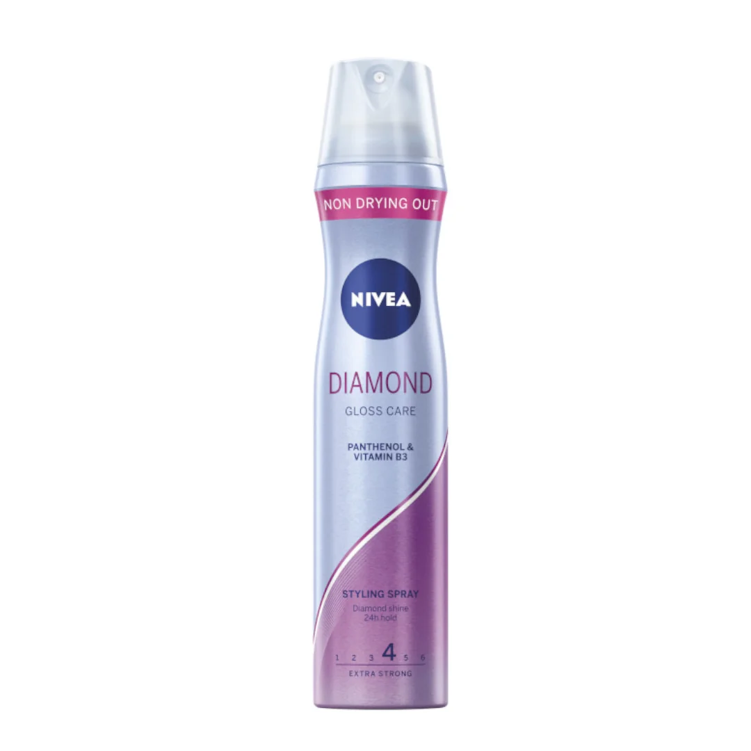 Nivea Diamond Gloss Care lakier do włosów, 250 ml