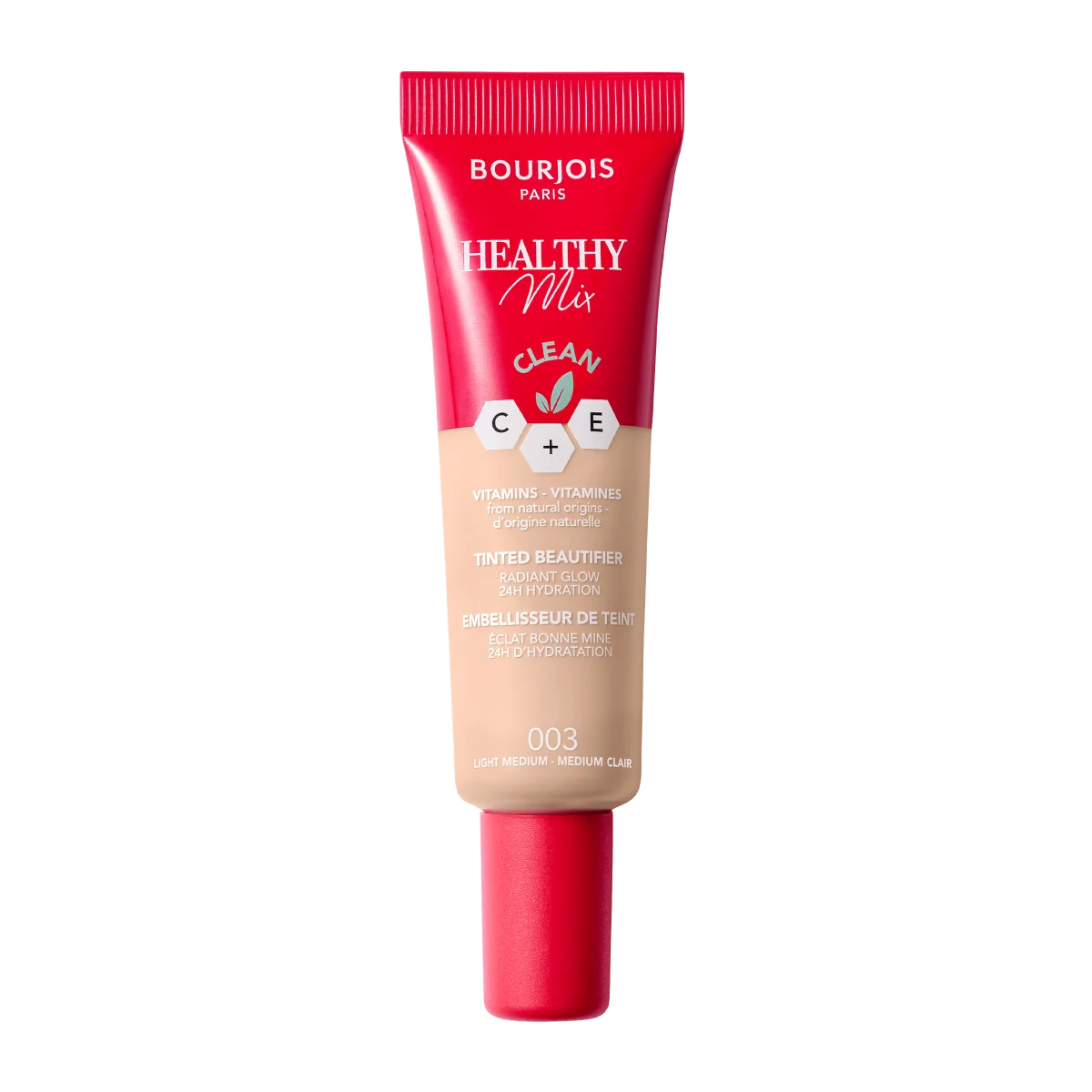 Bourjois Healthy Mix podkład witaminowy do twarzy krem tonujący o naturalnym wykończeniu, 003 Medium, 30 ml