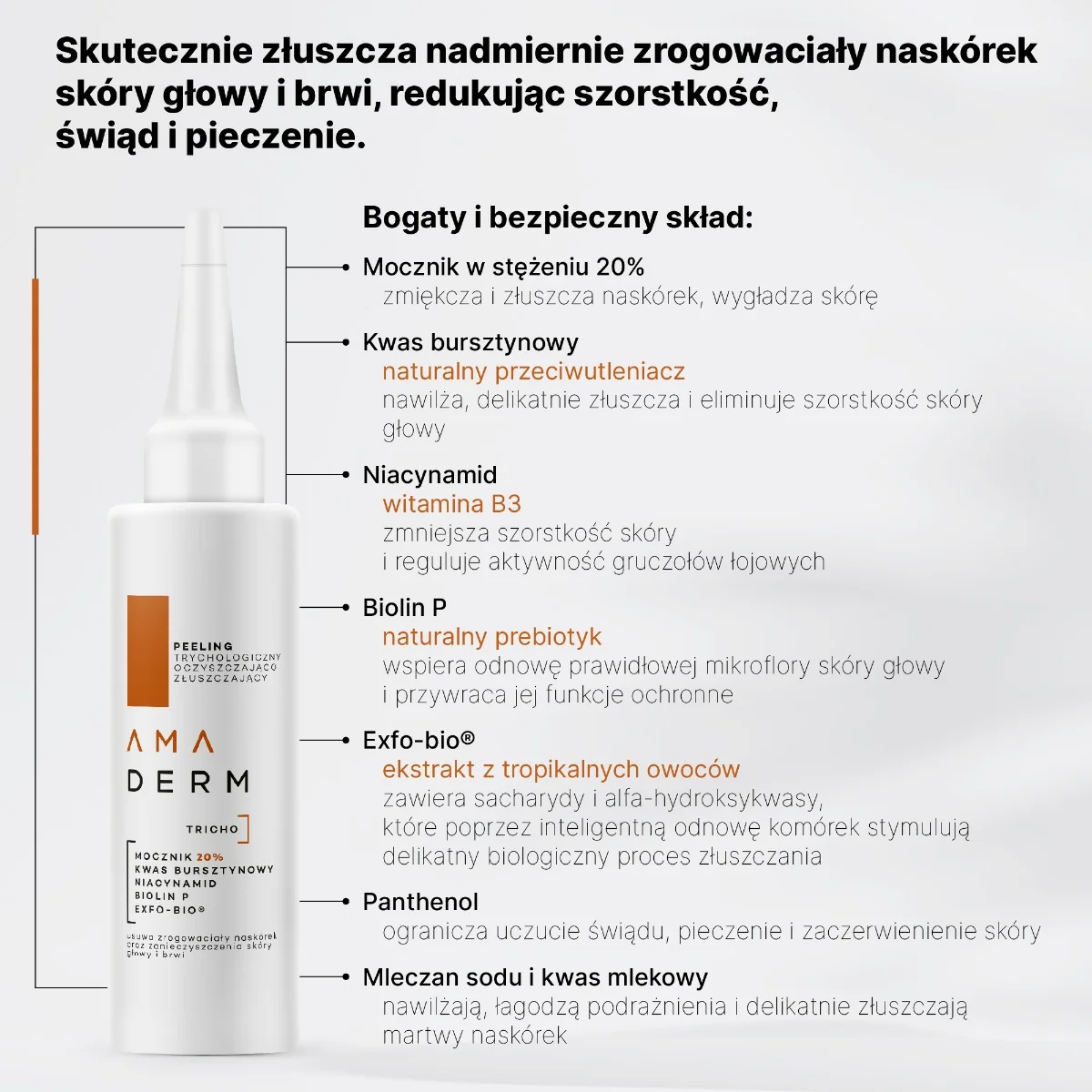 Amaderm Tricho oczyszczająco-złuszczający peeling trychologiczny, 100 ml