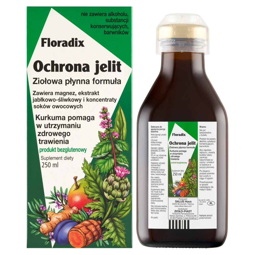 Floradix Ochrona Jelit suplement diety, 250 ml