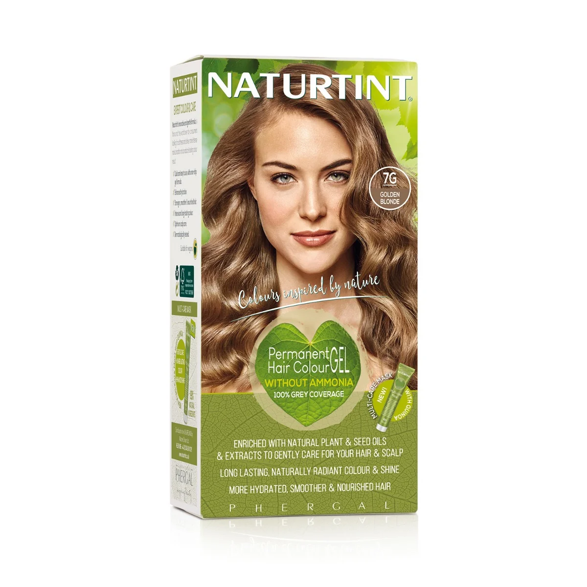 Naturtint żel koloryzujący w 100% z olejków biobotanicznych 7G złocisty blond, 1 szt.