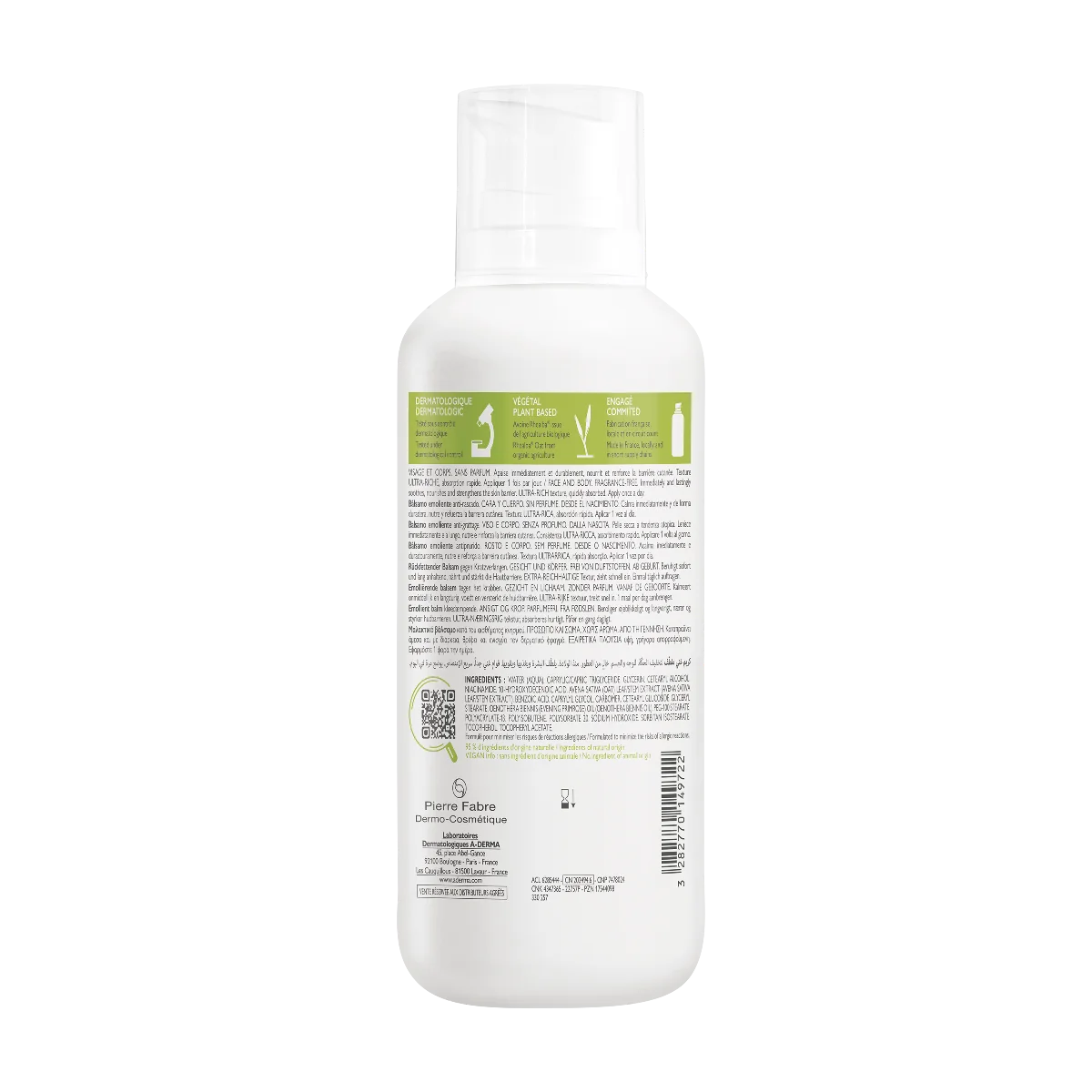 A-Derma Exomega Control balsam emolient, 400 ml