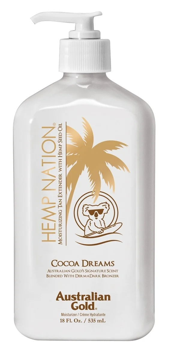 Australian Gold Hemp Nation Cocoa Dreams, nawilżający balsam po opalaniu, 535 ml