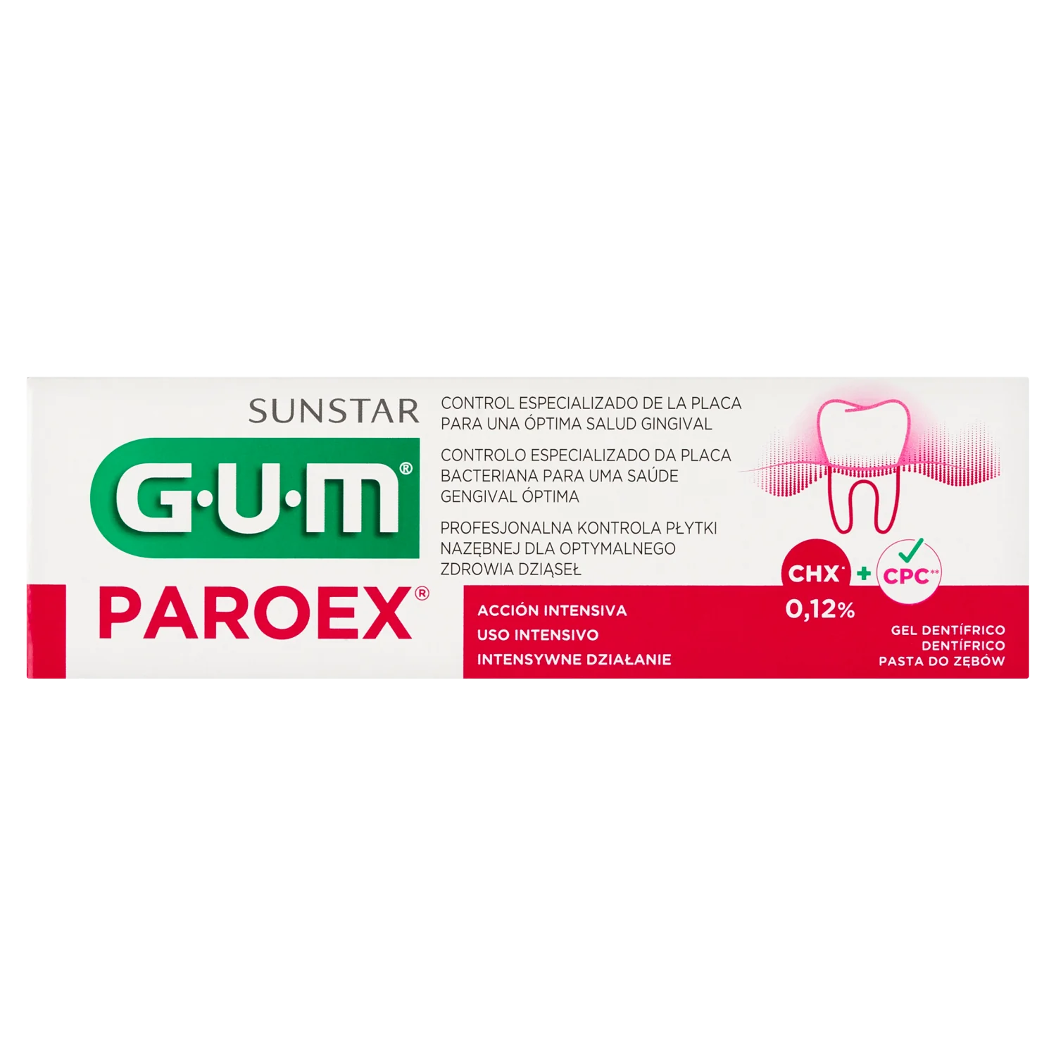 Sunstar Gum Paroex, pasta do zębów 0,12 % CHX, 75 ml