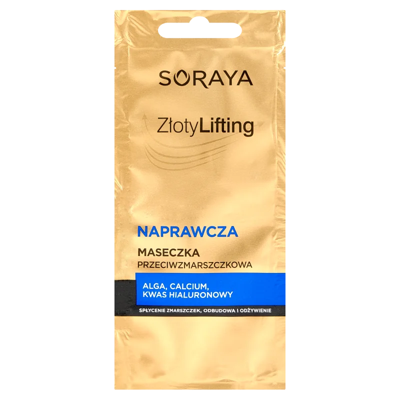 Soraya Złoty Lifting, naprawcza maseczka przeciwzmarszczkowa, 8 ml