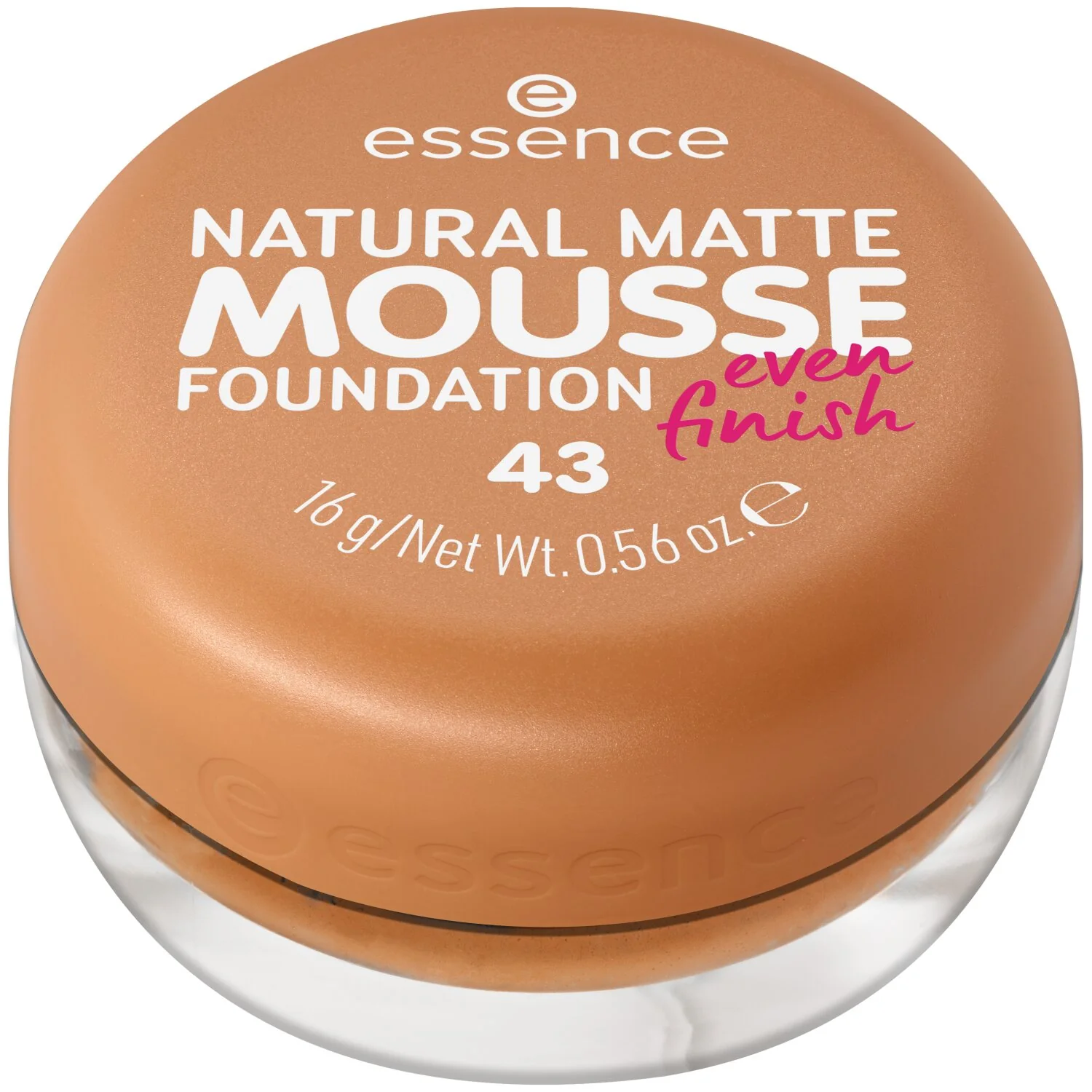 Essence Natural Matte Mousse Foundation podkład do twarzy w musie 43, 16 g 