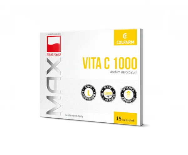 Max Vita C 1000, suplement diety, 15 kapsułek