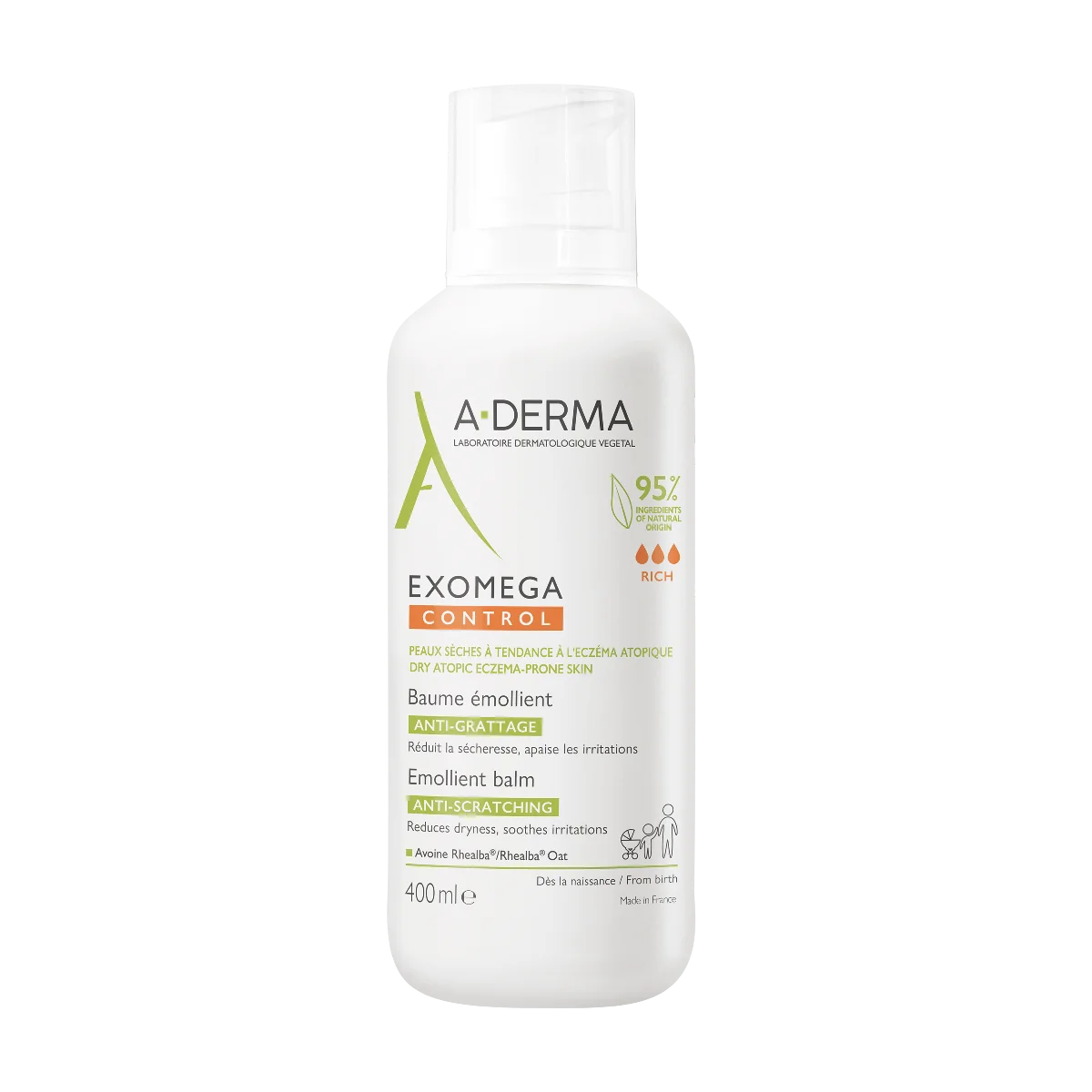 A-Derma Exomega Control balsam emolient, 400 ml