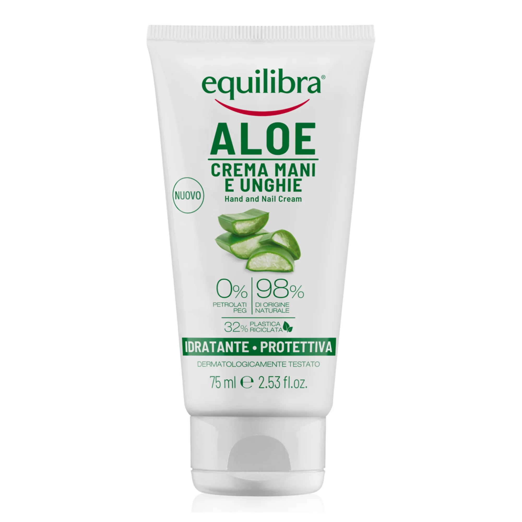 Equilibra Aloe, aloesowy krem do rąk i paznokci, 75 ml