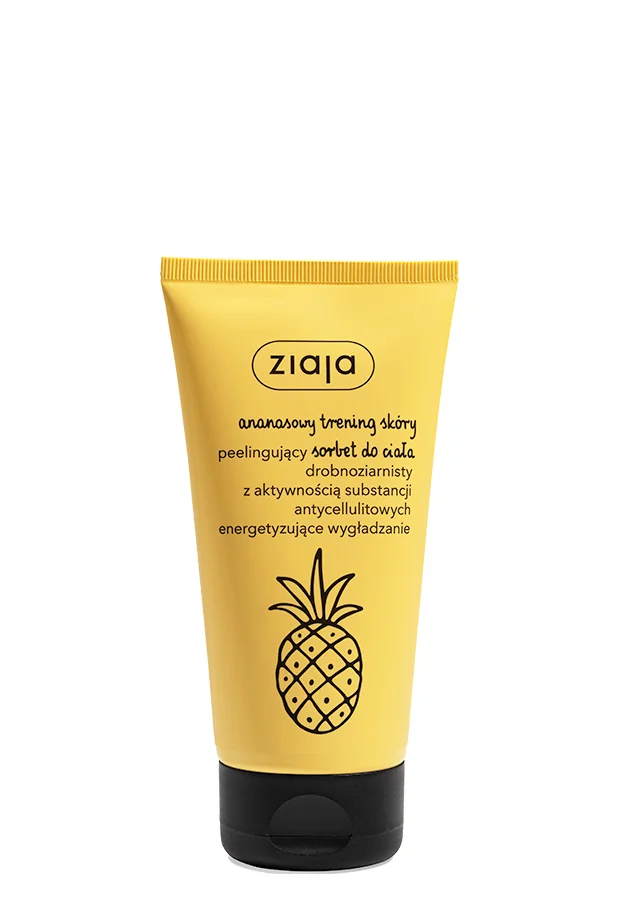 Ziaja Ananasowy Trening Skóry sorbet peelingujący do ciała, 160 ml