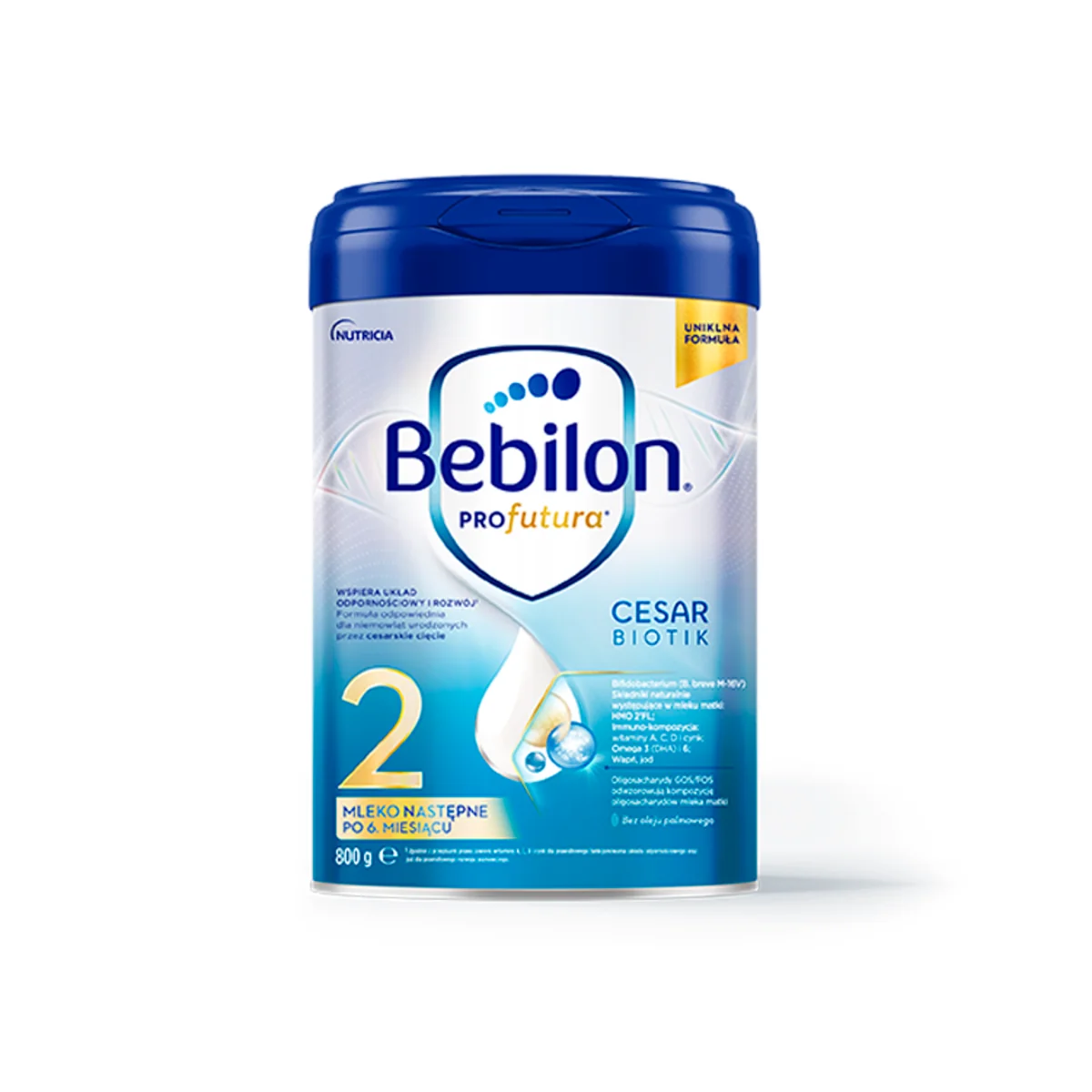 Bebilon Profutura Cesar Biotic 2 mleko następne, po 6 miesiącu, 800 g