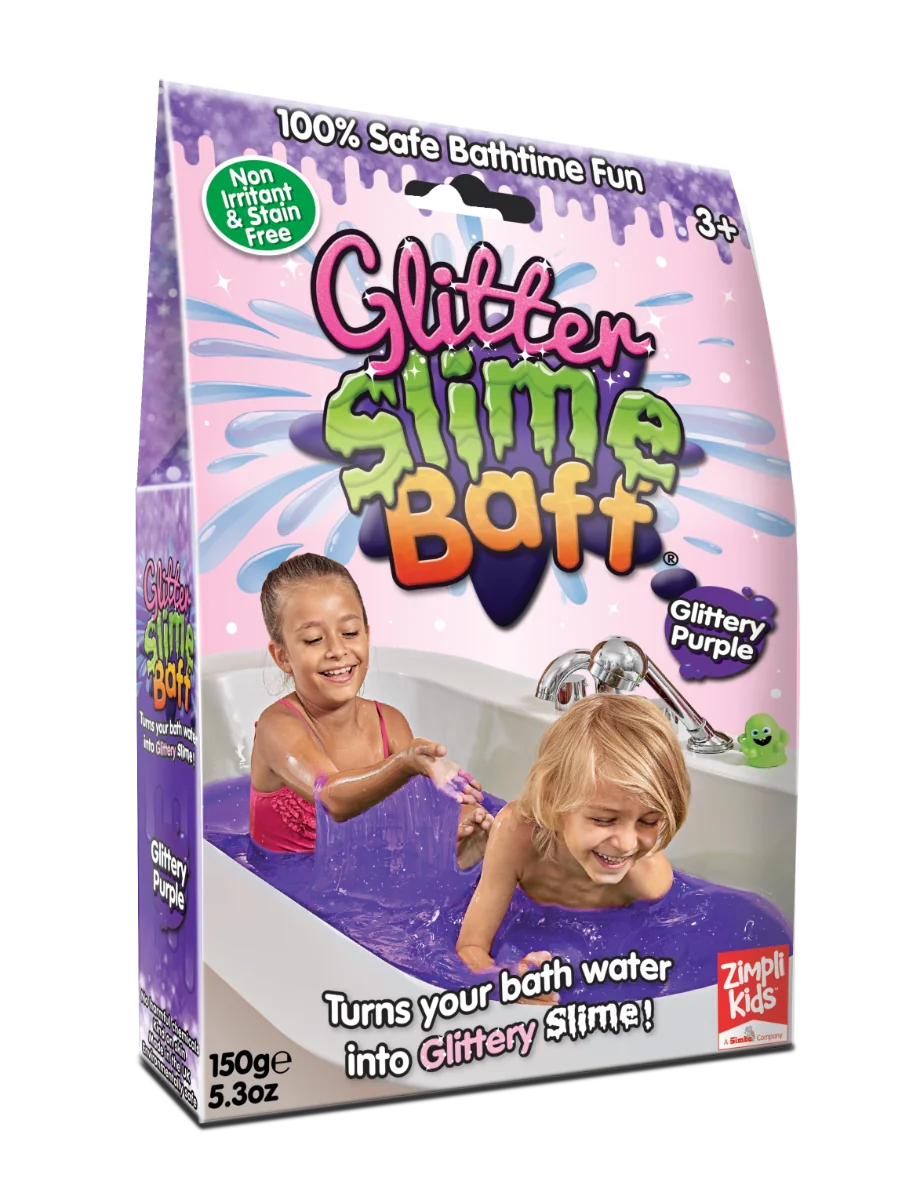 Zimpli Kids Slime Baff Glitter zestaw do robienia glutów, fioletowy, 150 g