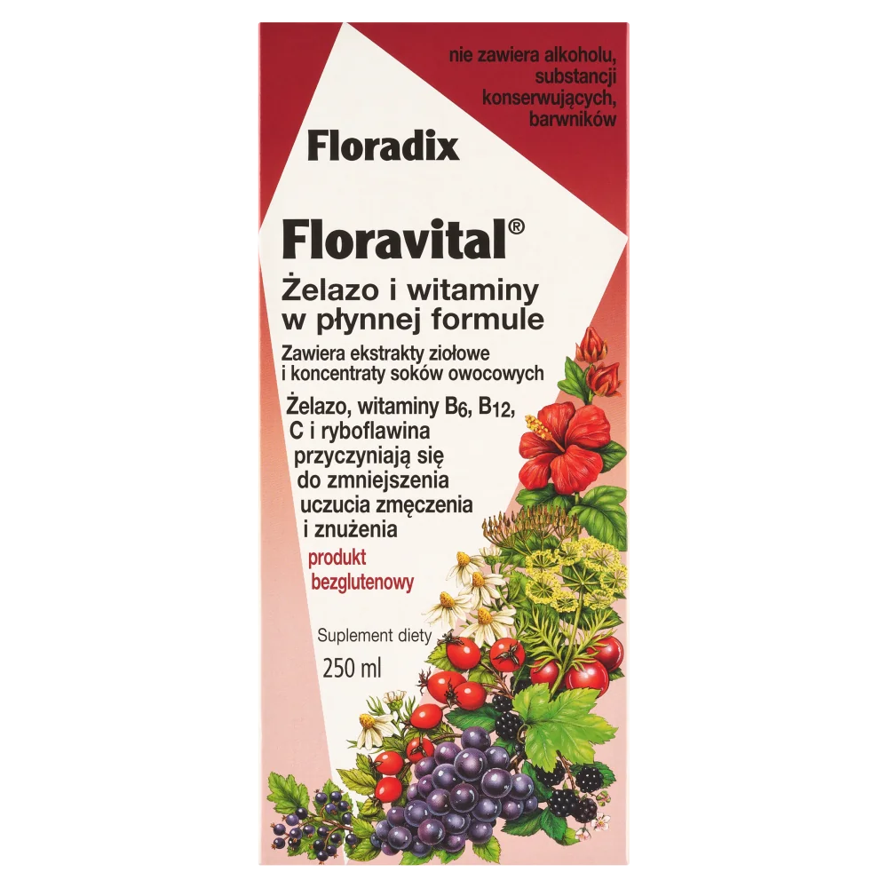 Floradix Floravital, suplement diety, 250 ml