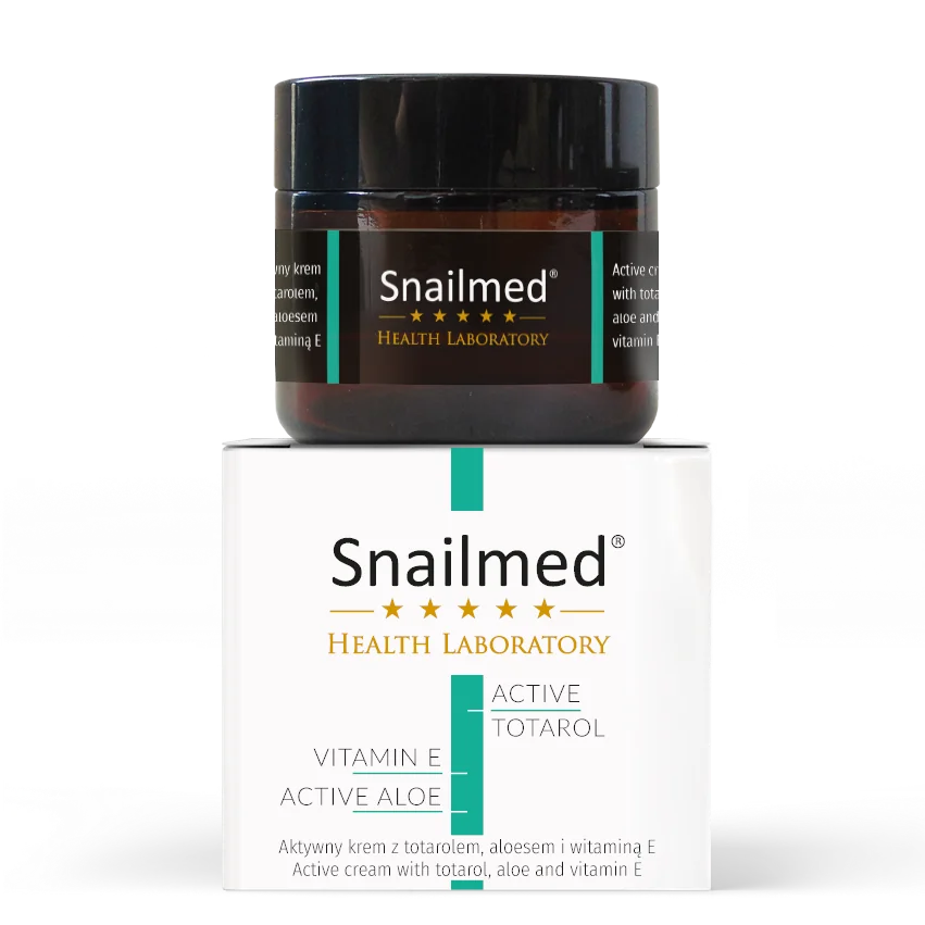 Snailmed, aktywny krem z Totarolem, aloesem i witaminą E, 60 ml