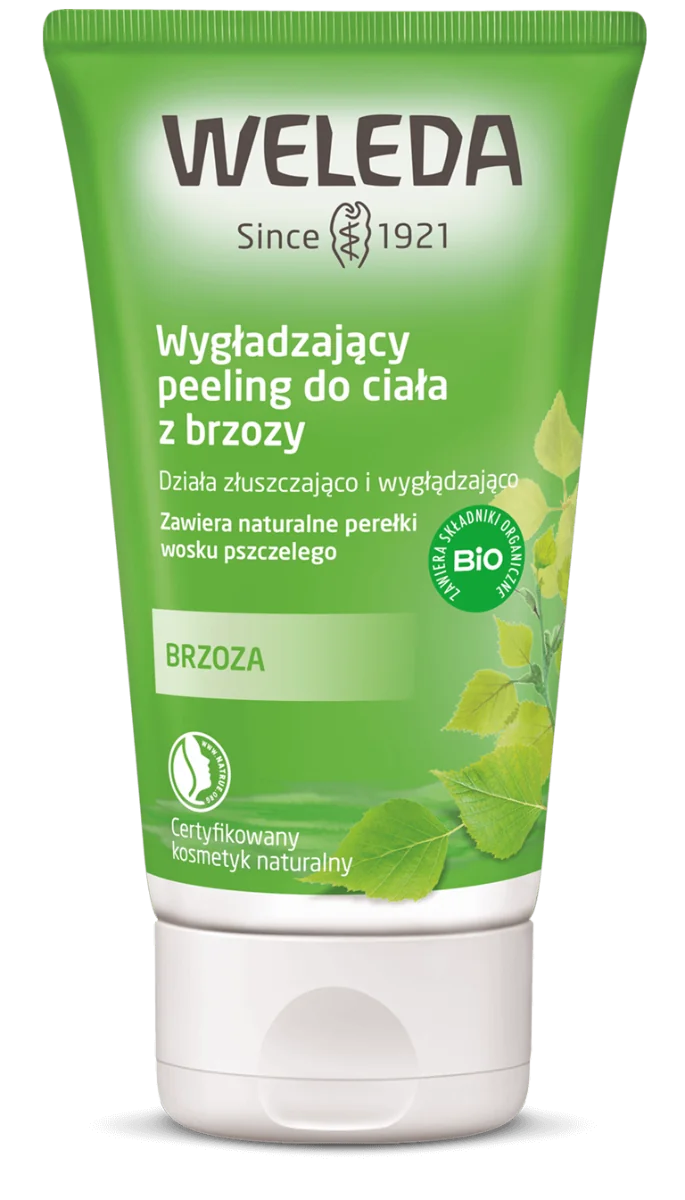 Weleda wygładzający peeling do ciała z brzozy, 150 ml Data ważności 31.07.2024