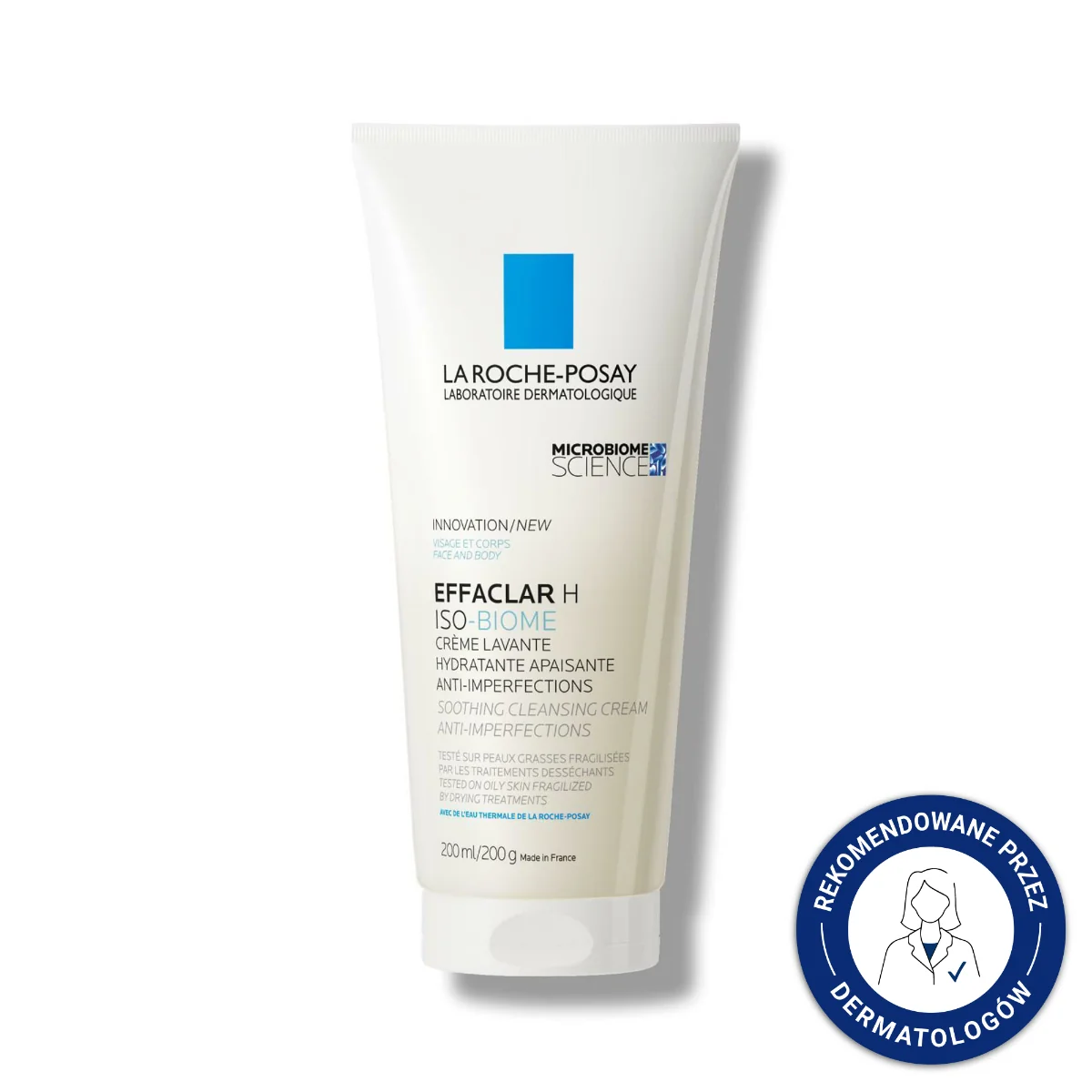 La Roche Posay Effaclar H Iso-Biome, krem myjący, 200 ml