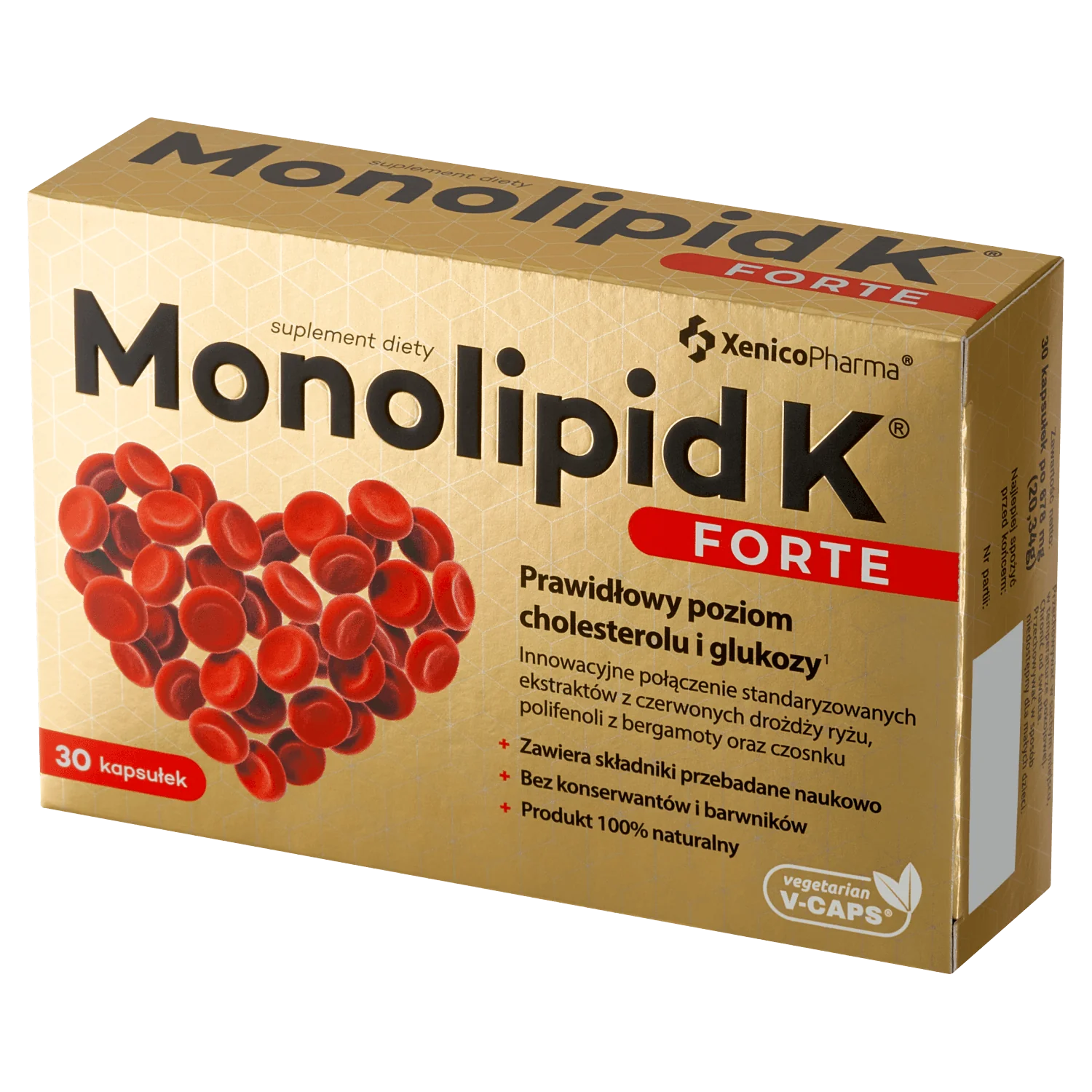 Monolipid K Forte suplement diety, 30 kapsułek