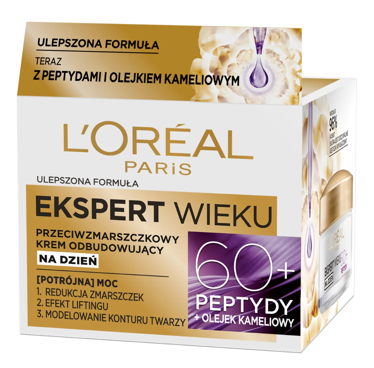 L`Oreal Paris Ekspert wieku przeciwzmarszczkowy krem odbudowujący do twarzy na dzień 60+, 50 ml