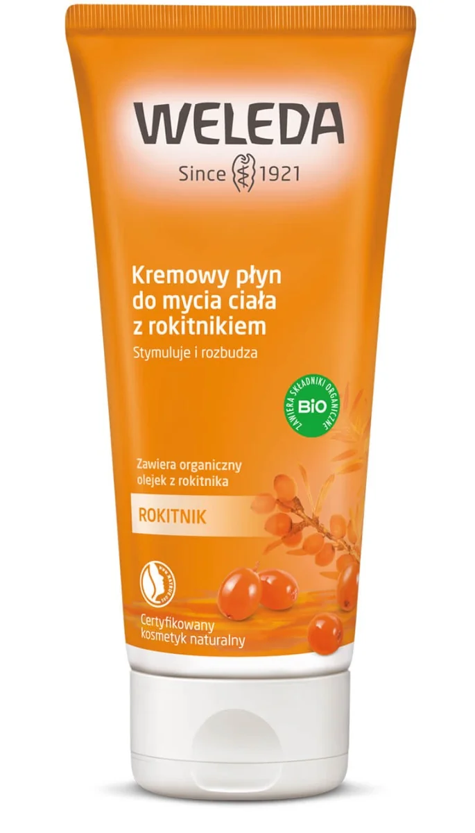 Weleda Kremowy płyn do mycia ciała z rokitnikiem, 200 ml