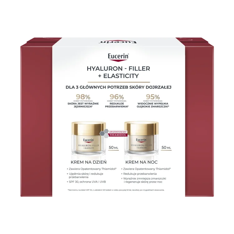 Eucerin Hyaluron-Filler + Elasticity krem na dzień SPF 30, 50 ml + krem na noc , 50 ml