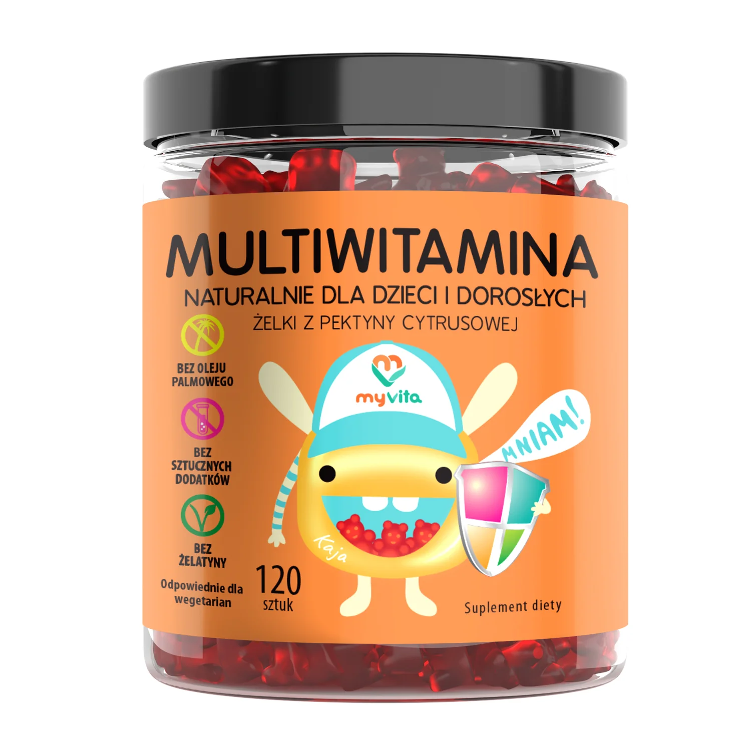 MyVita Multiwitamina, żelki naturalne, 120 sztuk