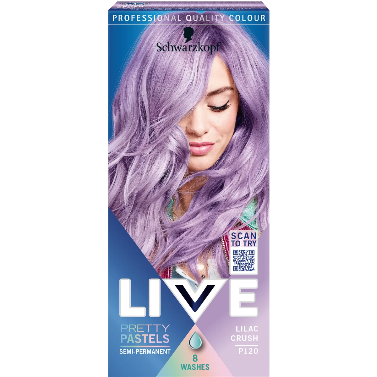 Schwarzkopf Live Pretty Pastels farba do włosów L120 Lilac Crush, 1 szt.