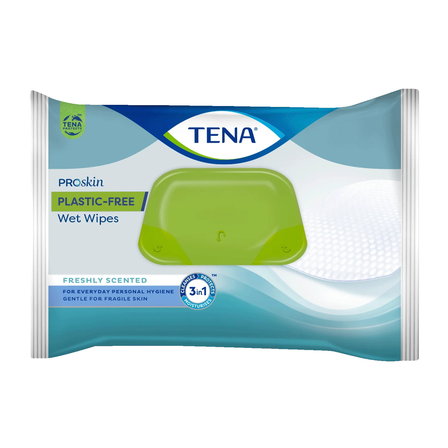 TENA Wet Wipe Plascic Free, 48 sztuk