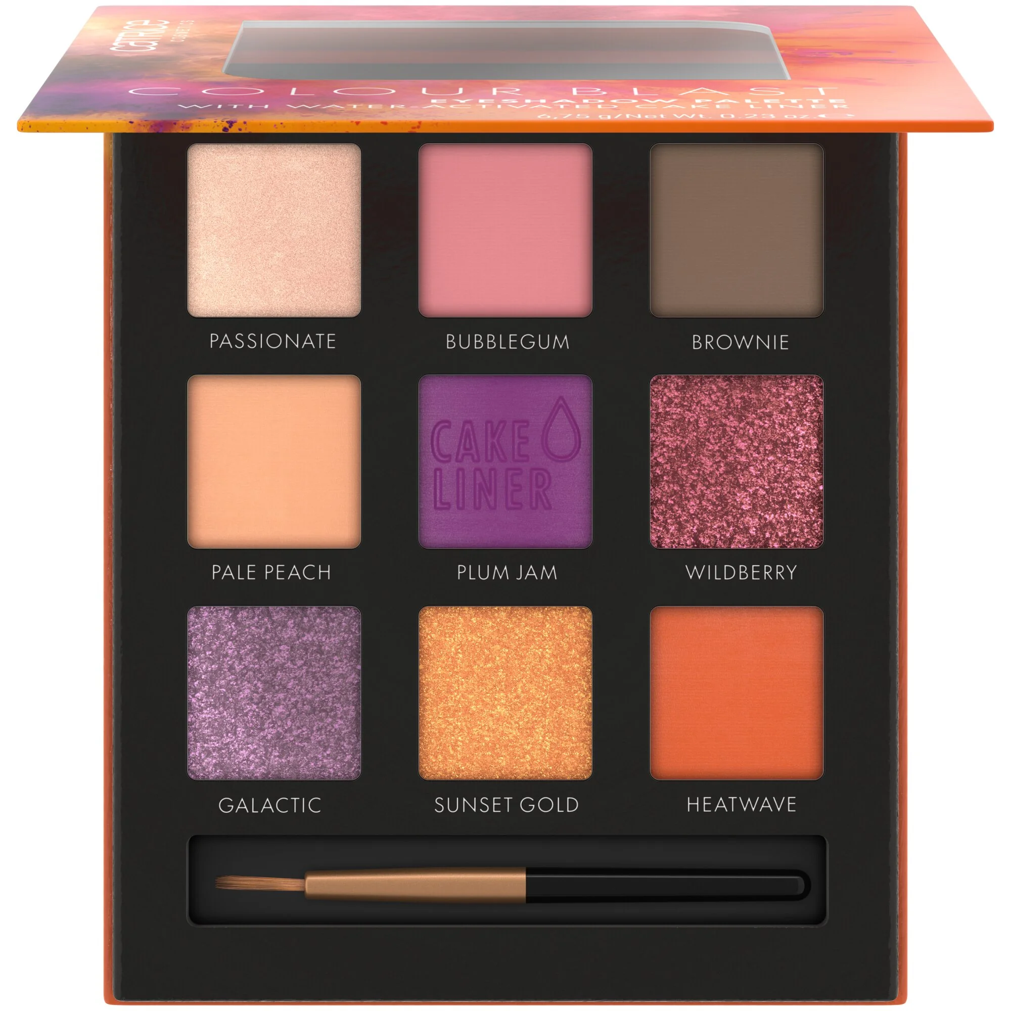 CATRICE Colour Blast paleta cieni do powiek 010 Tangerine meets Lilac, 6,75 g