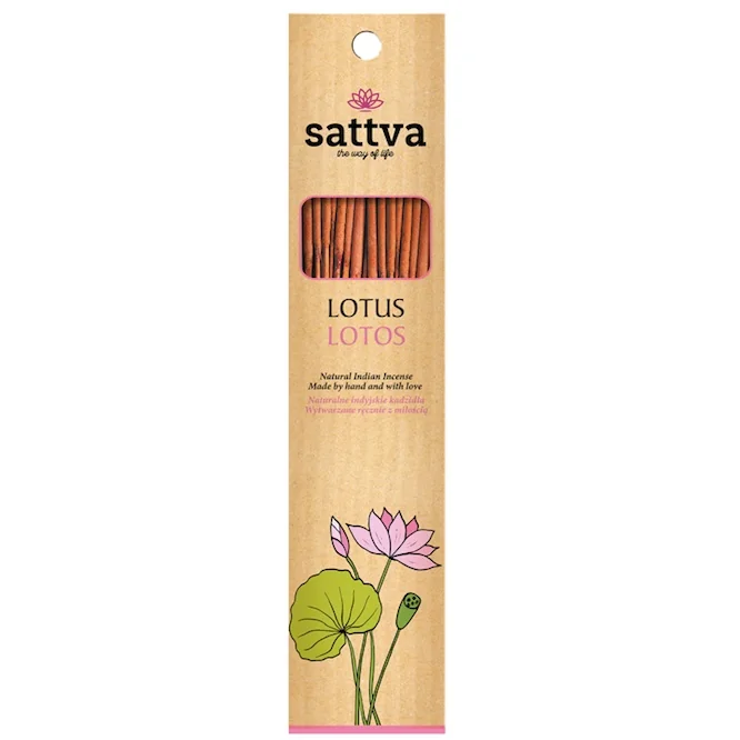 Sattva Natural Indian Incense kadzidełko Lotos, 15 szt.