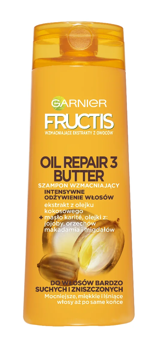 Garnier Fructis Oil Repair 3 Butter, szampon wzmacniający, 400 ml