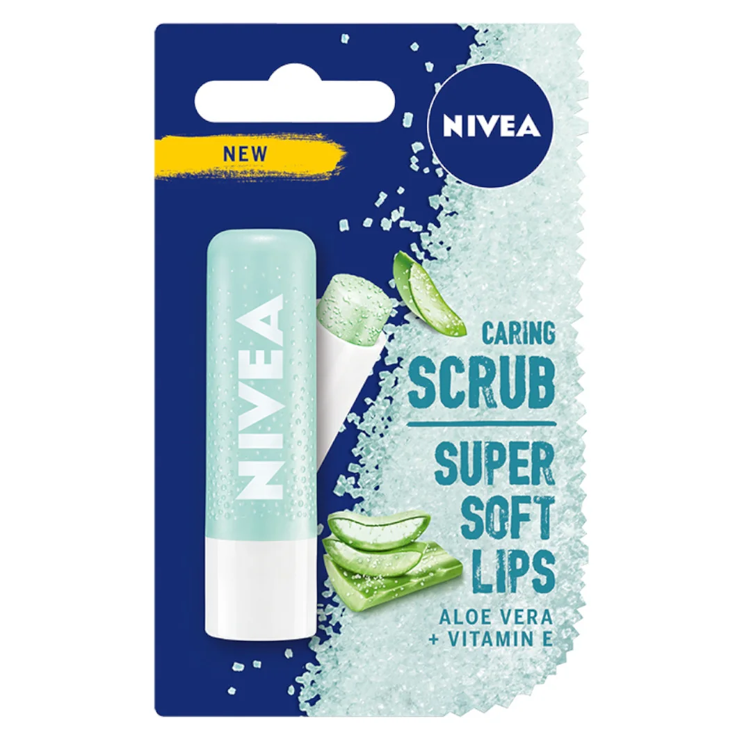 Nivea pielęgnujący peeling do ust w sztyfcie aloes, 5,5 g