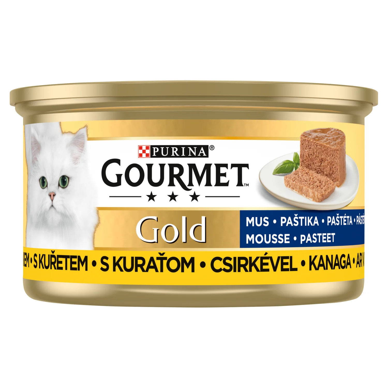 GOURMET Gold mus z drobiem dla kotów, 85 g