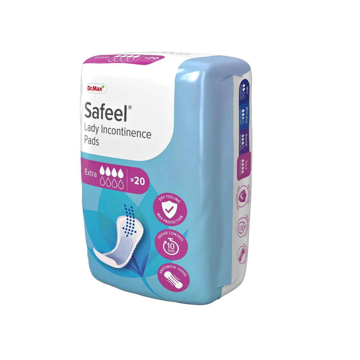 Safeel Lady Incontinence Pads Extra Dr.Max, wkładki do inkontynencji extra, 20 sztuk