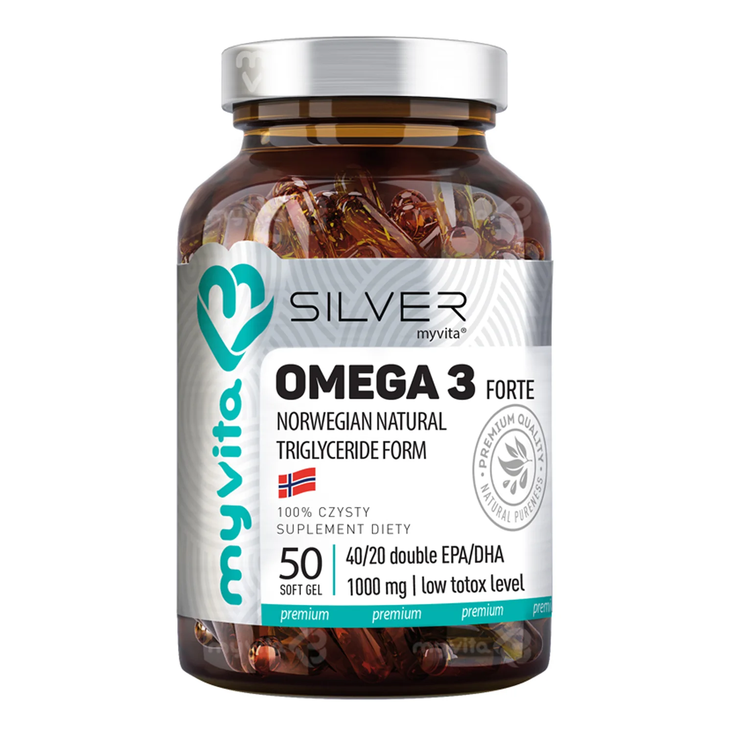 MyVita Silver Pure Omega 3 Forte, 50 kapsułek