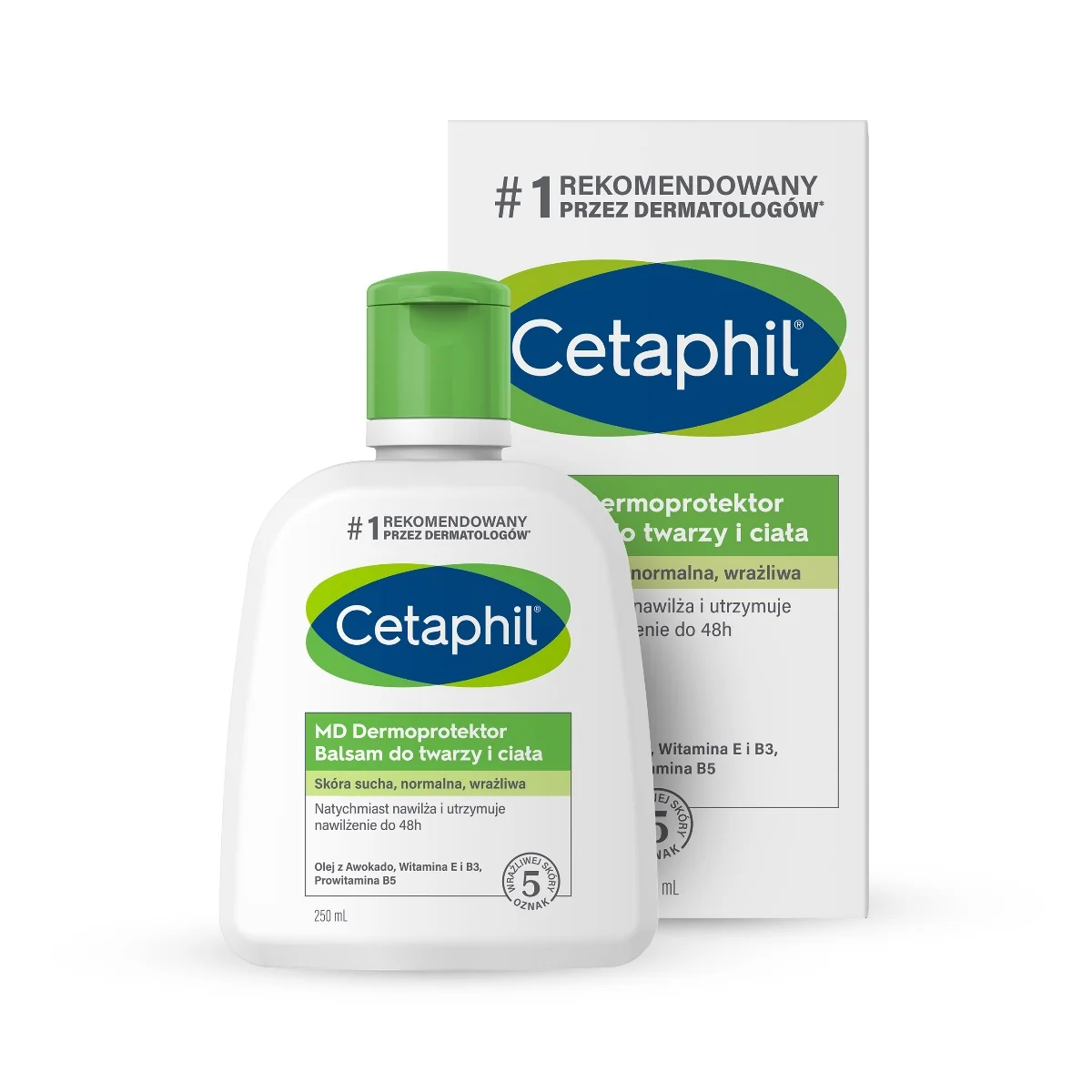 Cetaphil MD Dermoprotektor, Balsam do twarzy i ciała, 250ml