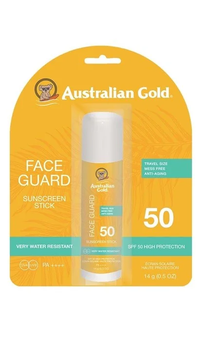 Australian Gold Face Guard Stick, sztyft przeciwsłoneczny do twarzy SPF50, 14 g