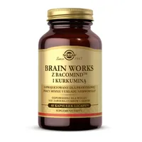 Solgar Brain Works z Bacomind i kurkuminą, 60 kapsułek