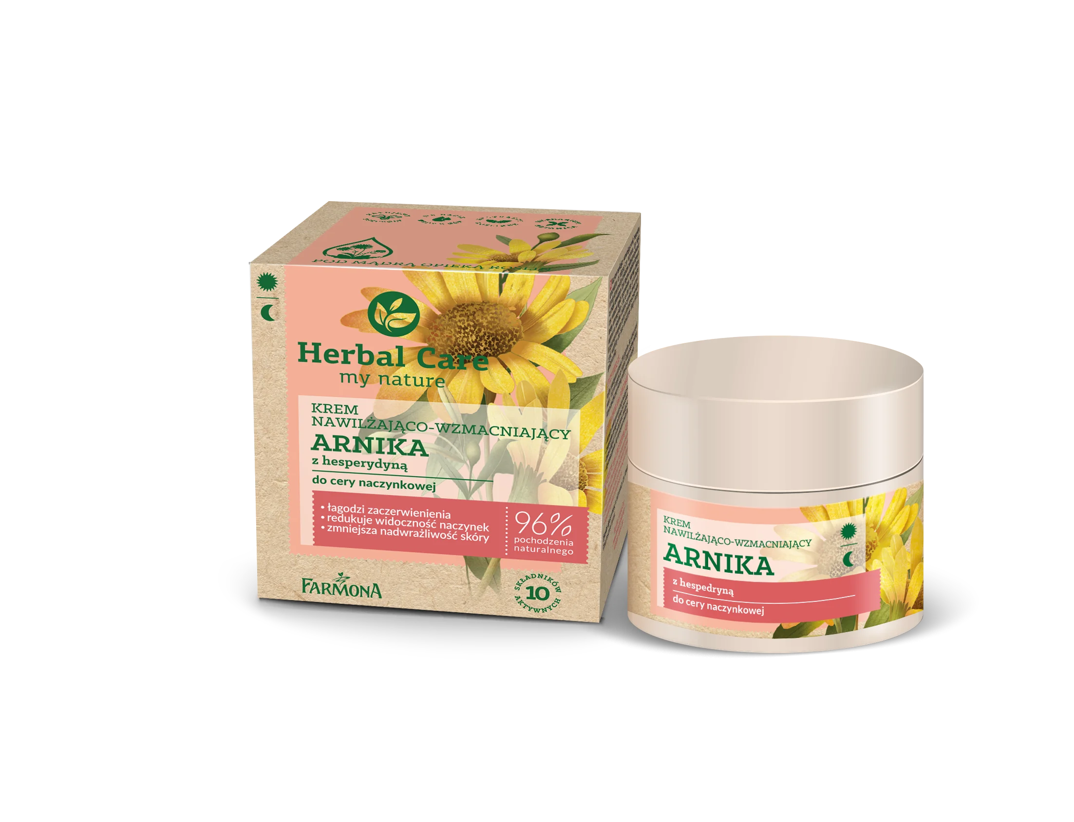 Herbal Care, Krem nawilżająco-wzmacniający Arnika z hesperydyną, 50 ml