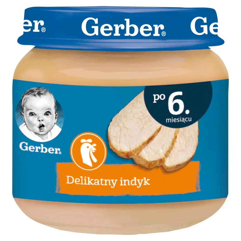 Gerber delikatny indyk dla niemowląt po 6 miesiącu, 80 g