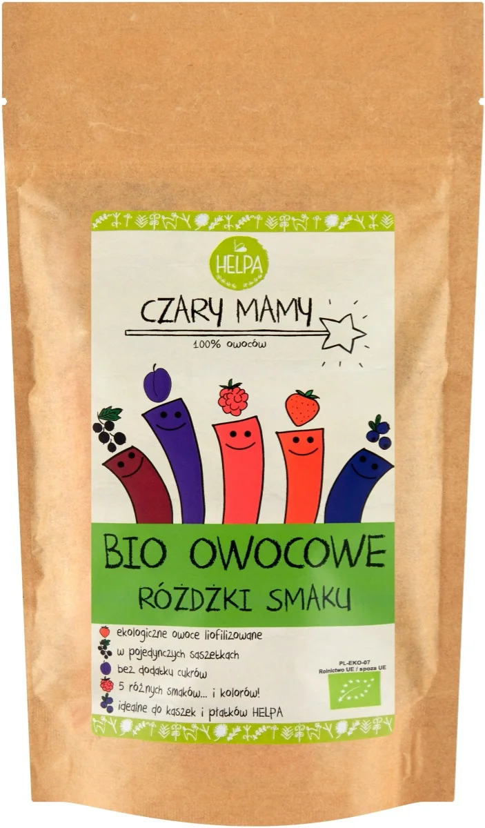 HELPA Czary Mamy Bio Owocowe Różdżki Smaku, 20 g