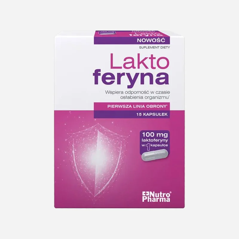 Laktoferyna, 100 mg, 15 kapsułek