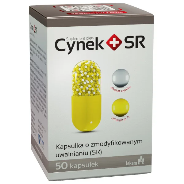 Cynek+SR, suplement diety, 50 kapsułek