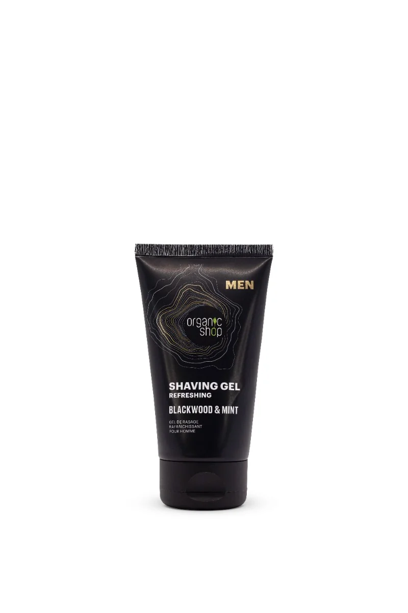 Organic Shop MEN Refreshing Shaving Gel Blackwood & Mint, Odświeżający żel do golenia, 150 ml