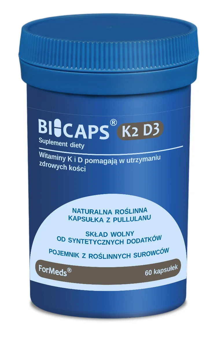 ForMeds Bicaps K2 D3, suplement diety, 60 kapsułek