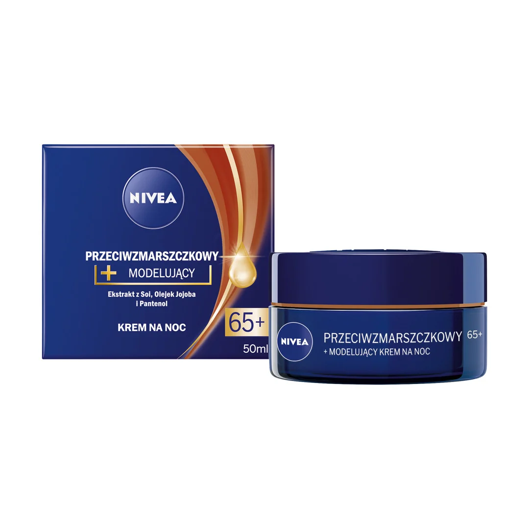 Nivea Przeciwzmarszczkowy krem do twarzy na noc 65+, 50 ml