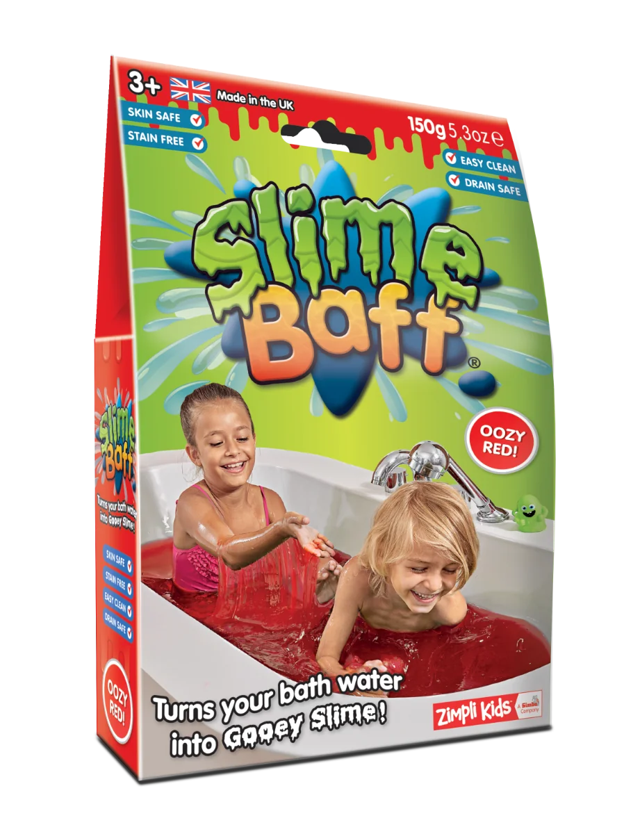 Zimpli Kids Slime Baff zestaw do robienia glutów, czerwony, 150 g