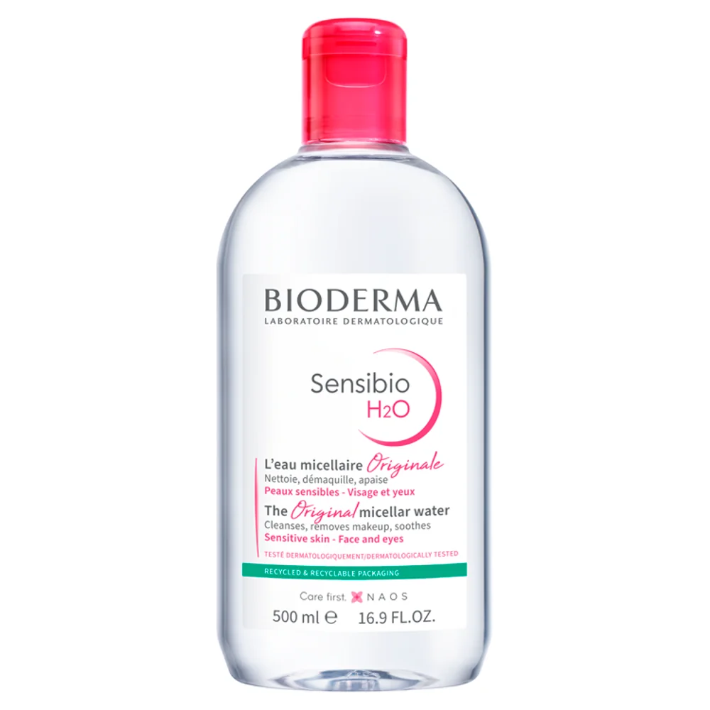 Bioderma Sensibio H2O, płyn micelarny do mycia twarzy, 500 ml