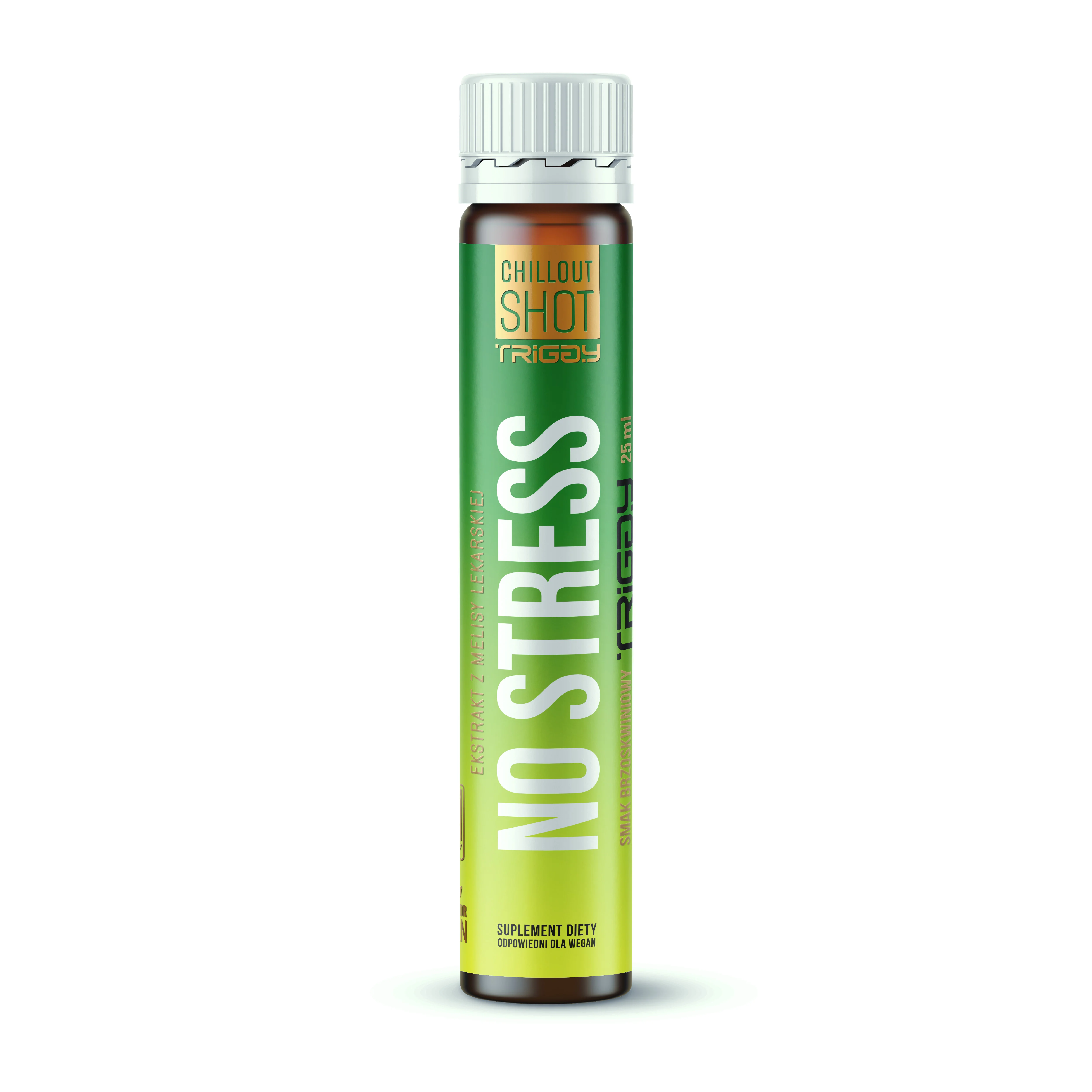 Triggy Vitamin No Stress shot o smaku brzoskwiniowym, 25 ml