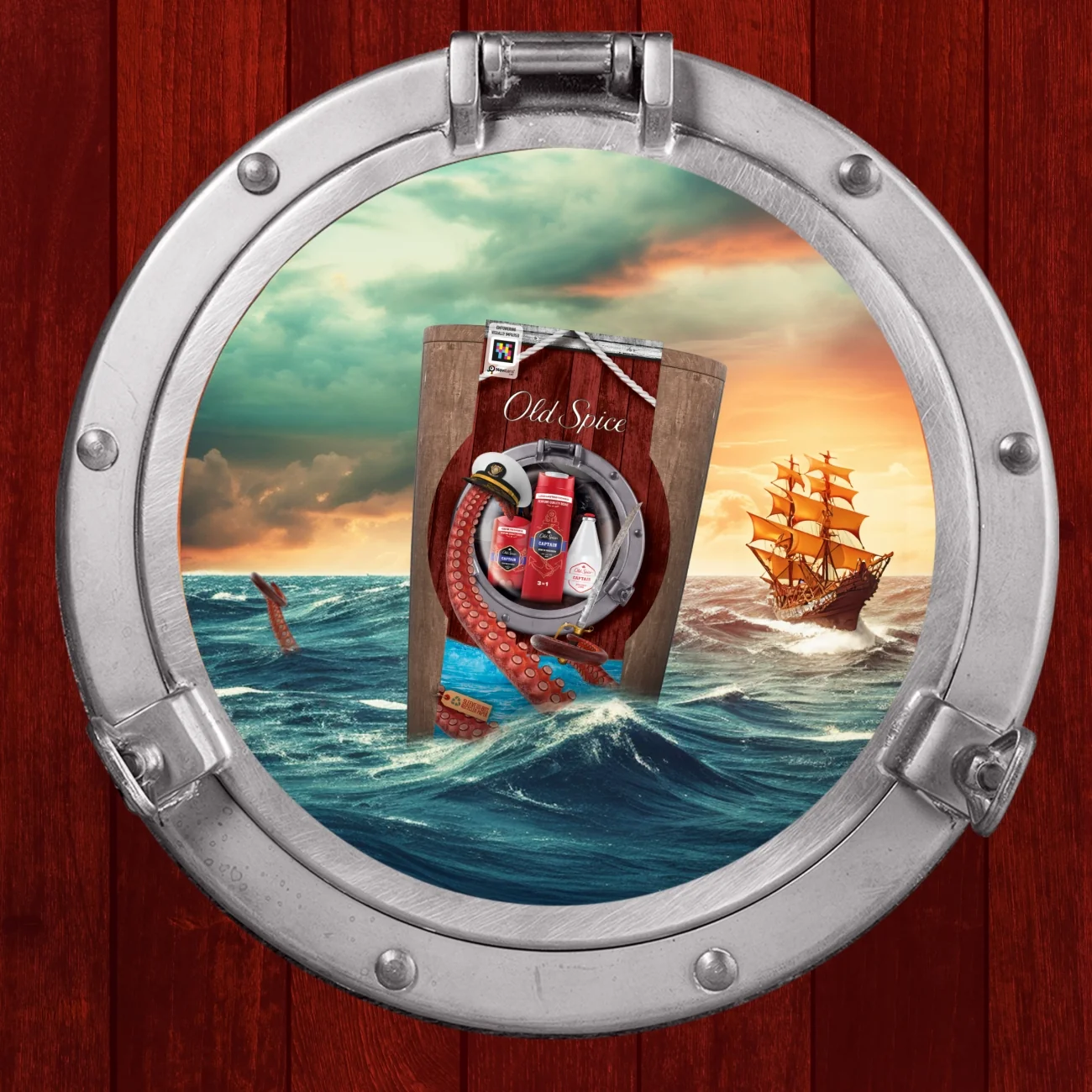 Old Spice Captain Barrel zestaw podarunkowy dezodorant w sztyfcie, 50 ml + żel pod prysznic, 250 ml + woda po goleniu, 100 ml