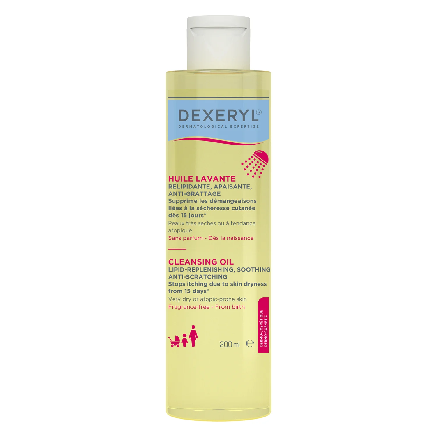 Dexeryl, olejek do mycia, 200 ml